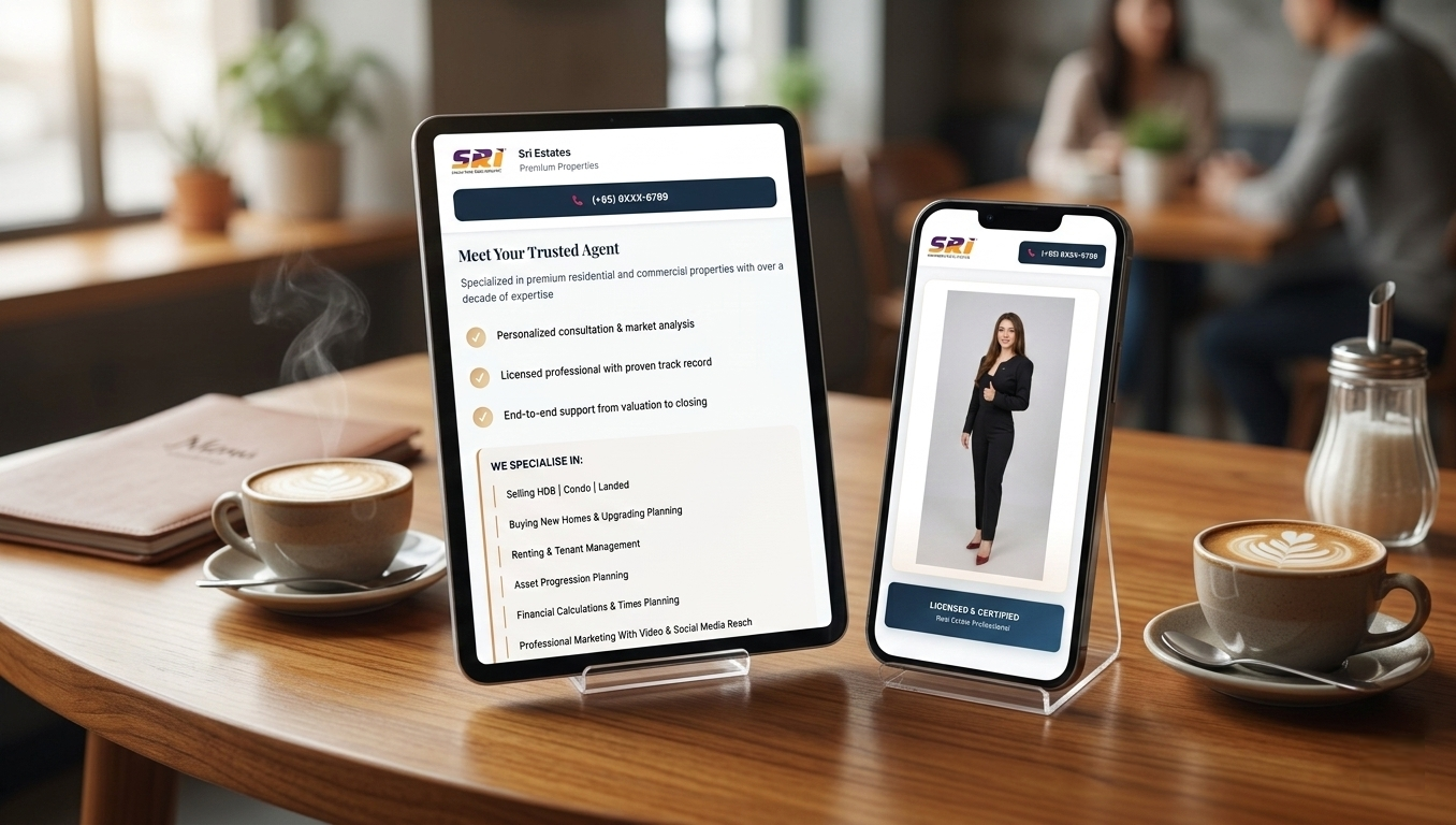 Property Agency website mockup